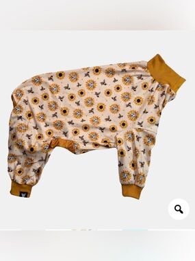 Tooth and Honey Sunflower Print Dog pajamas